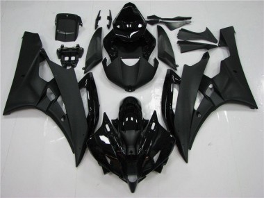 Cheap 2006-2007 Black Yamaha YZF R6 Motorcycle Bodywork