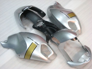 Cheap 2008-2012 Black Silver Monster Ducati Monster 696 Motorcycle Fairings Kit