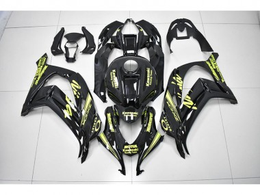 Cheap 2016-2019 Black Yellow Reacing Team Ninja Kawasaki ZX10R Motorbike Fairing